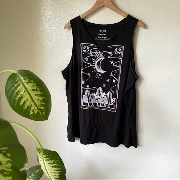 torrid Tops - Torrid | Luna Tarot Split Neck Tank